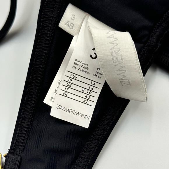 🆕 ZIMMERMANN 🧿 NWT Halliday Embroidered Balconette Bra + Scoop Pant Set, Sz 3 - Picture 13 of 16